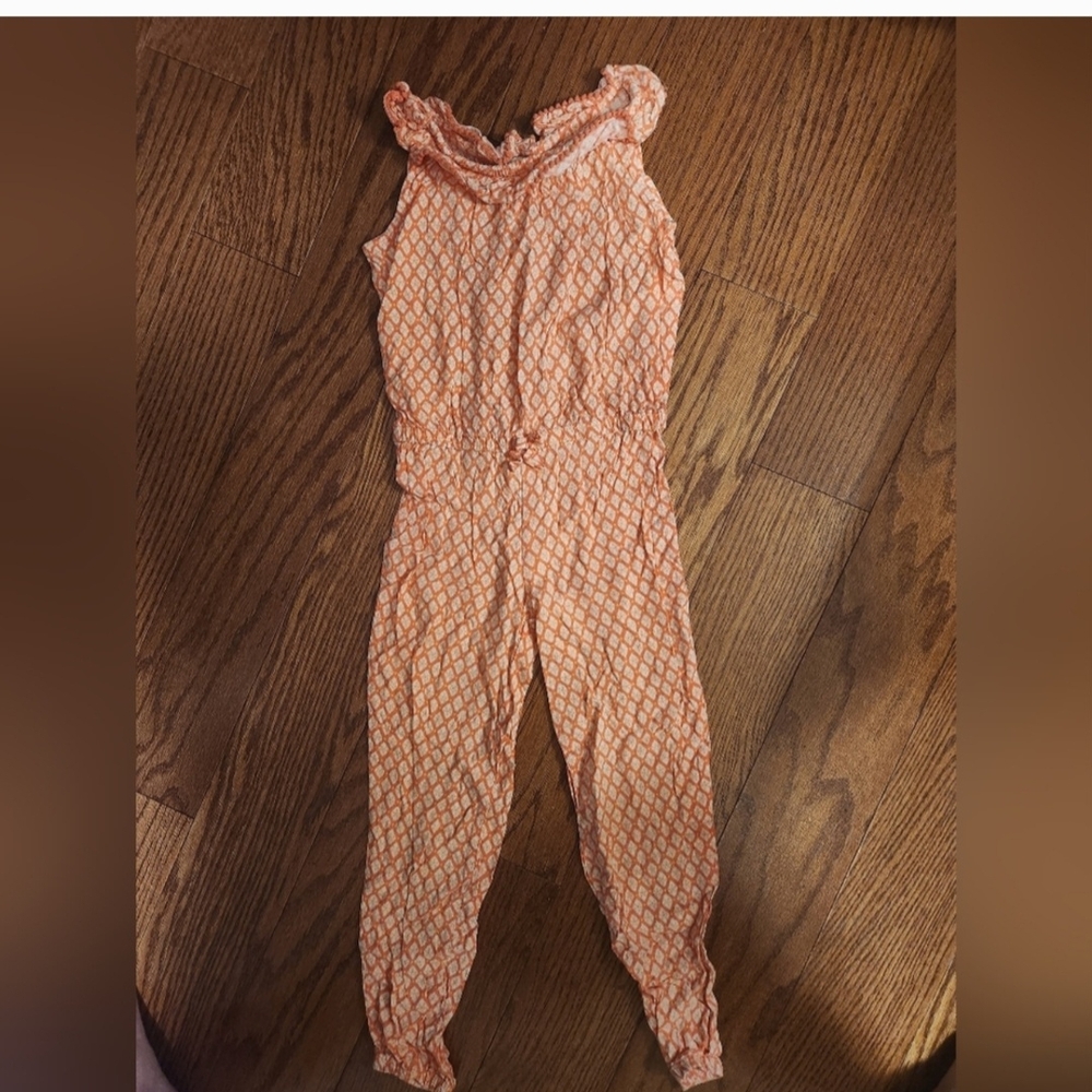Gymboree Coral Patterned Kids Romper